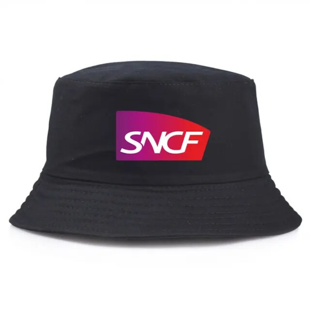 Bob de couleur noir avec inscrit le logo SNCF.